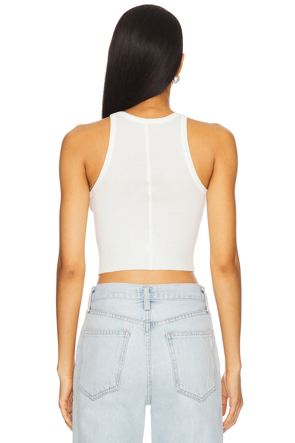 Cropped Rib Tank Top - 3
