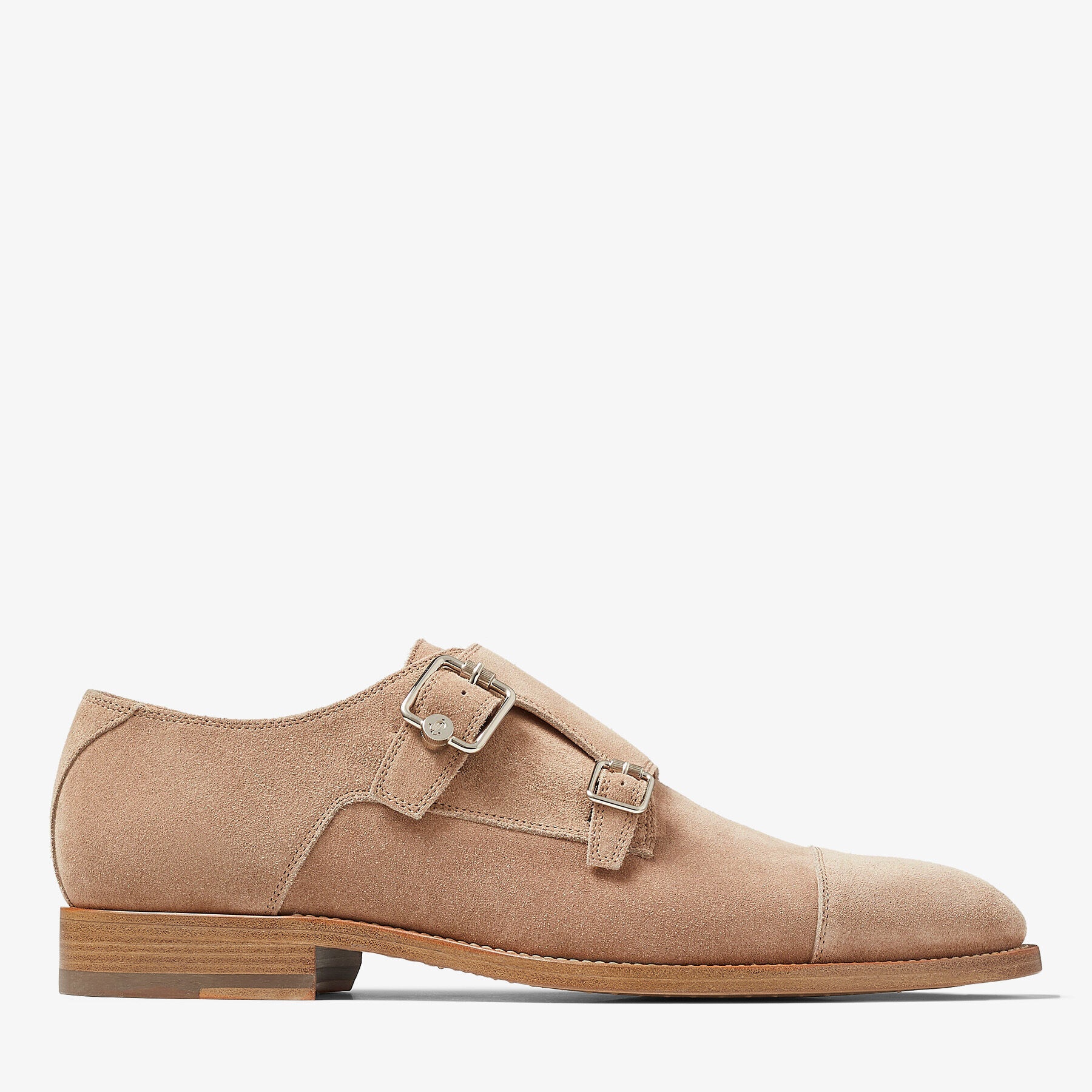 Finnion Monkstrap
Stone Velvet Suede Monk Strap Shoes - 1