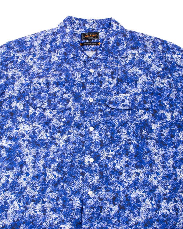 Open Collar Short Sleeve 'Kyoto Pattern' Print Sail Pattern - 5