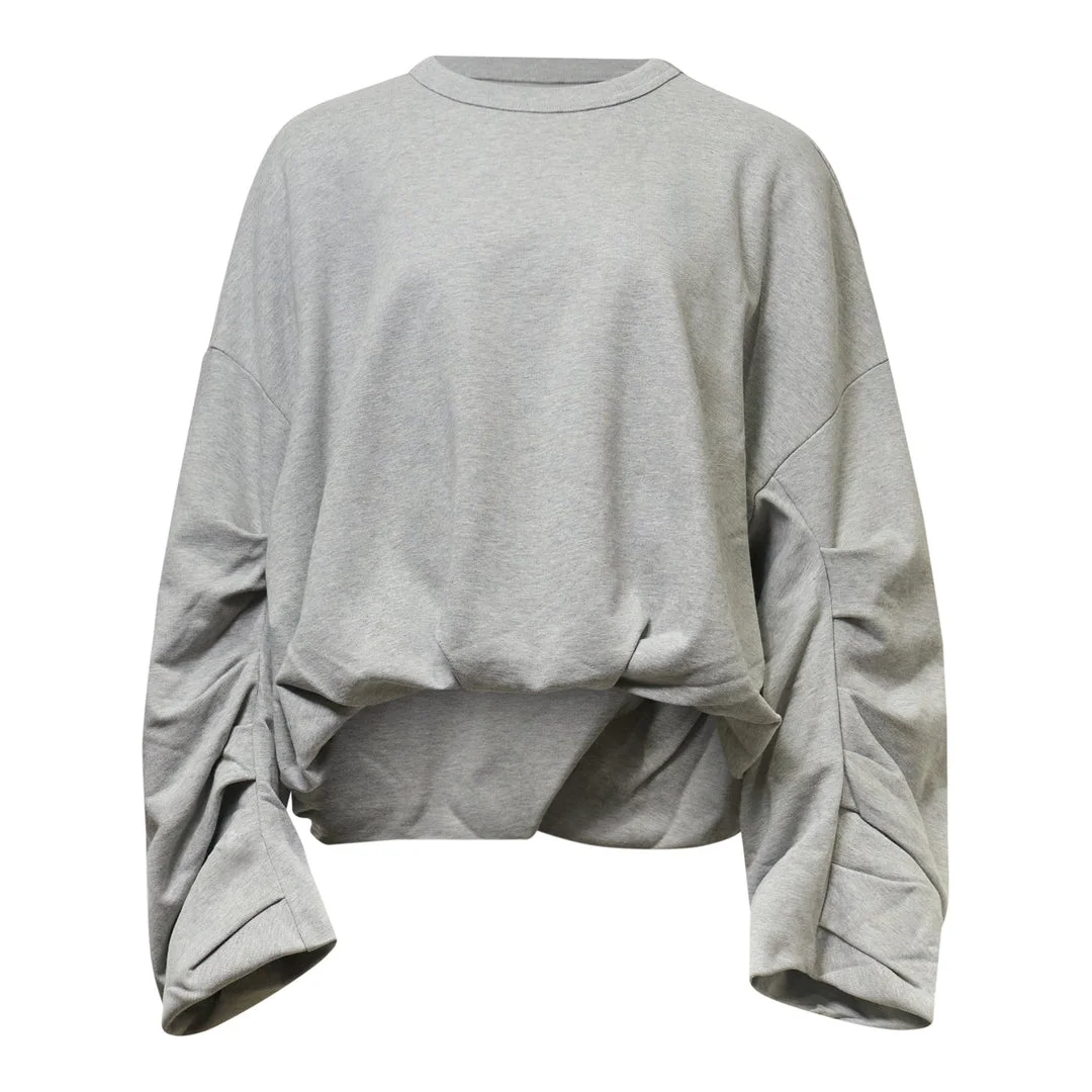 Cocoon Shape Sweatshirt - 1