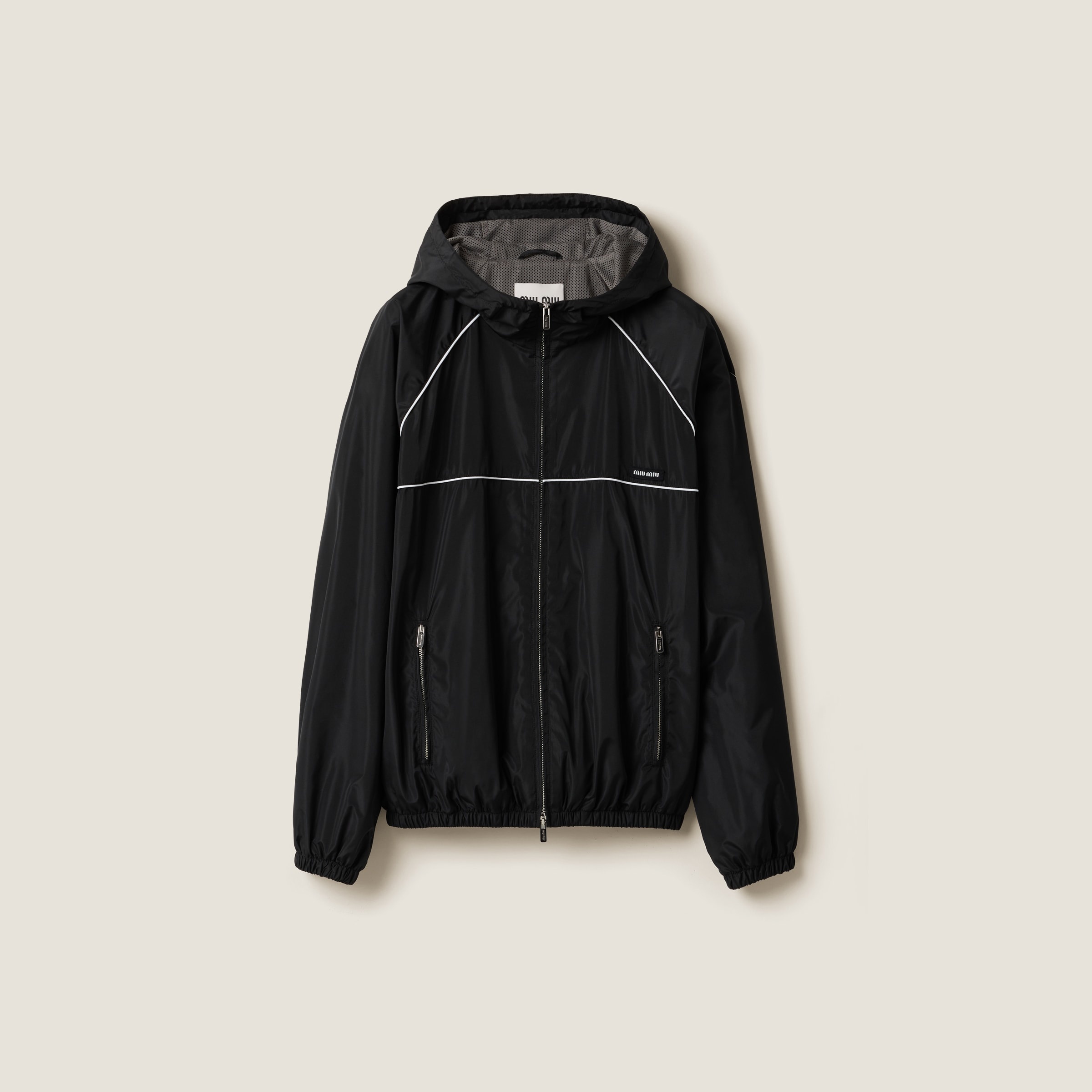 Technical silk zipper blouson jacket - 2