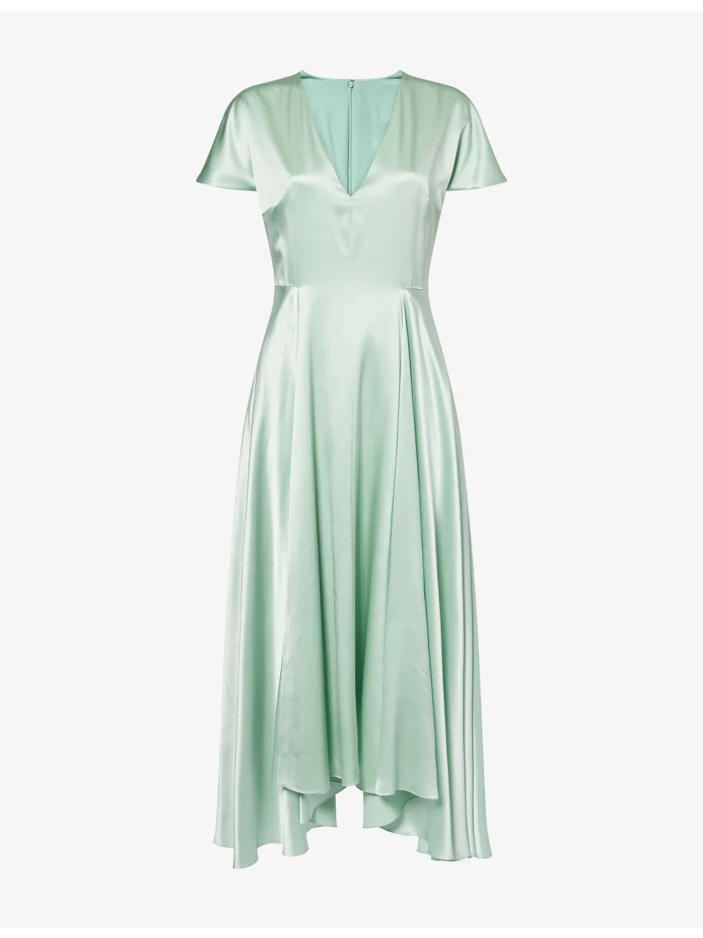 Noma V-Neck Silk Midi Dress - 1