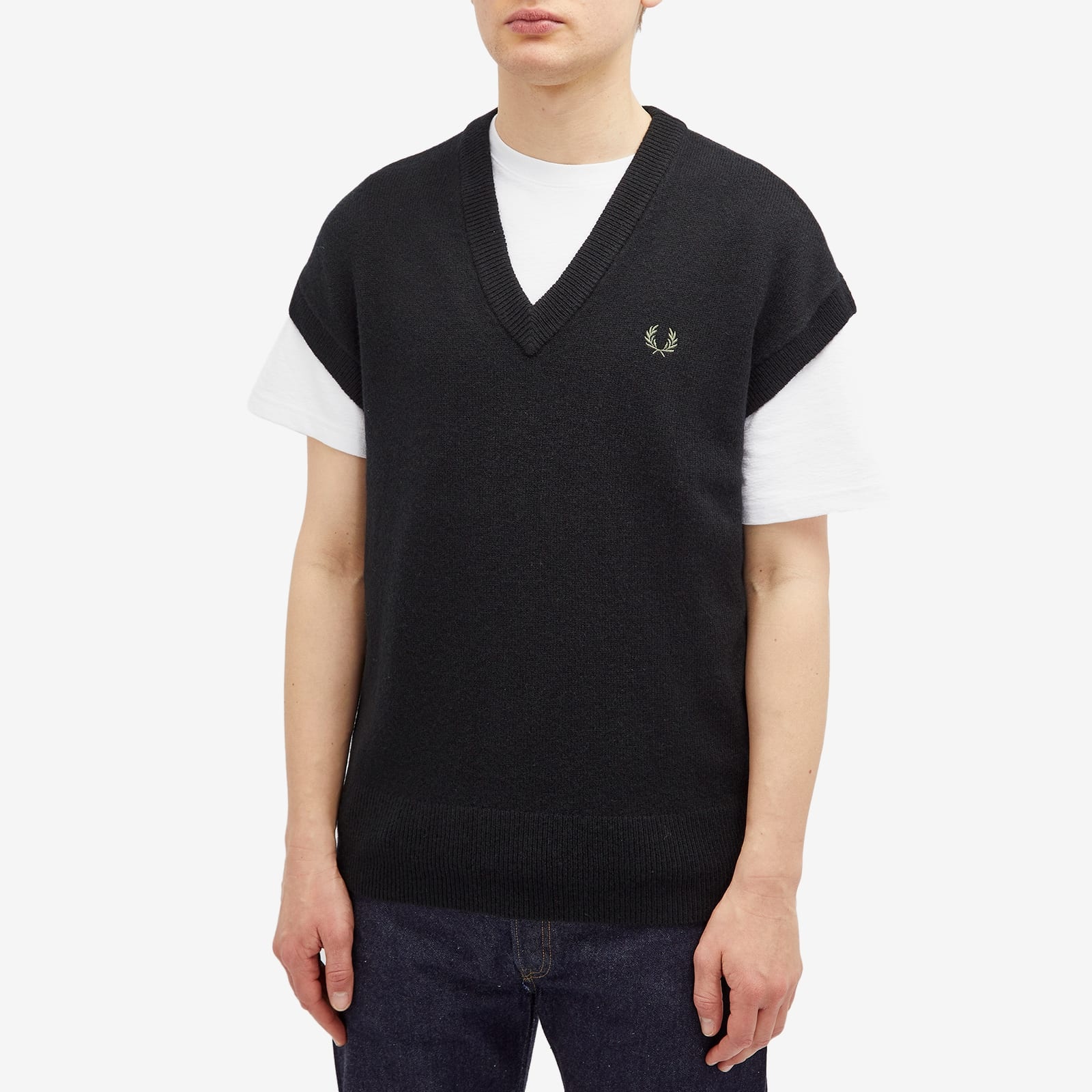 Fred Perry Lambswool Knit Vest - 2