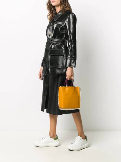 Marni sherling panelled tote bag outlook