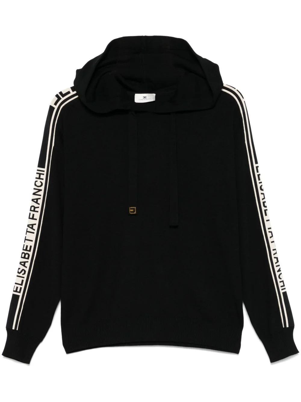 contrast-band hoodie - 1