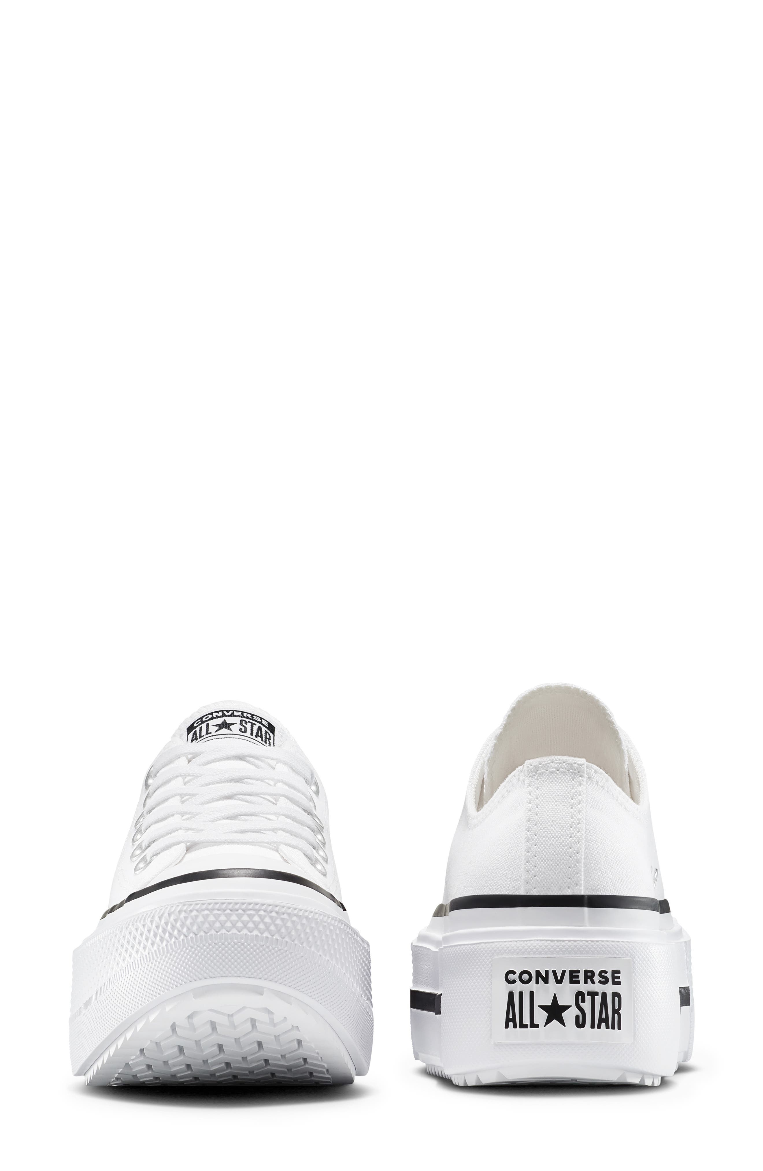 Converse Gender Inclusive Chuck Taylor All Star Lift Double Stack Low Top Platform Sneaker in White/ - 4