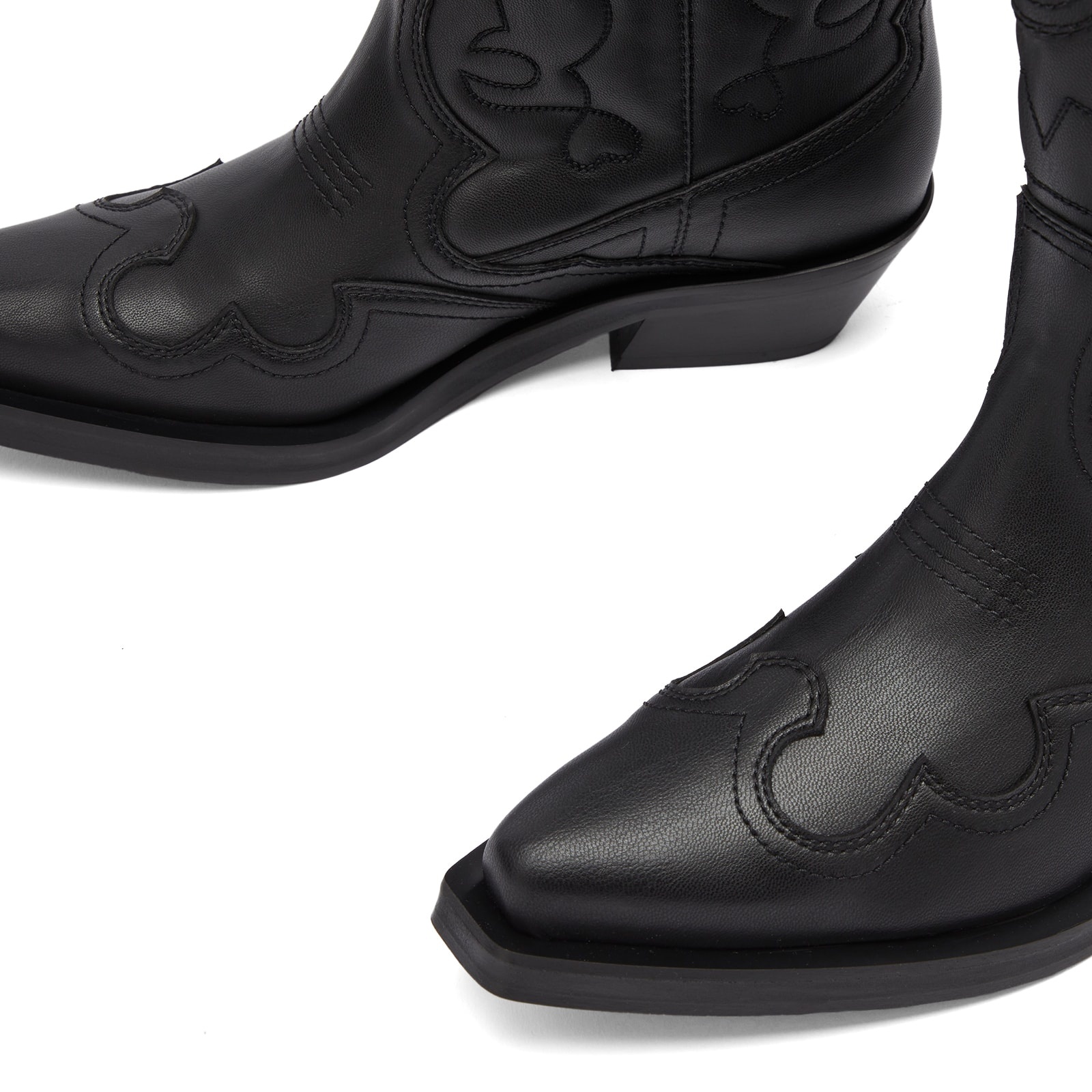 GANNI Embroidered Western Boot - 4