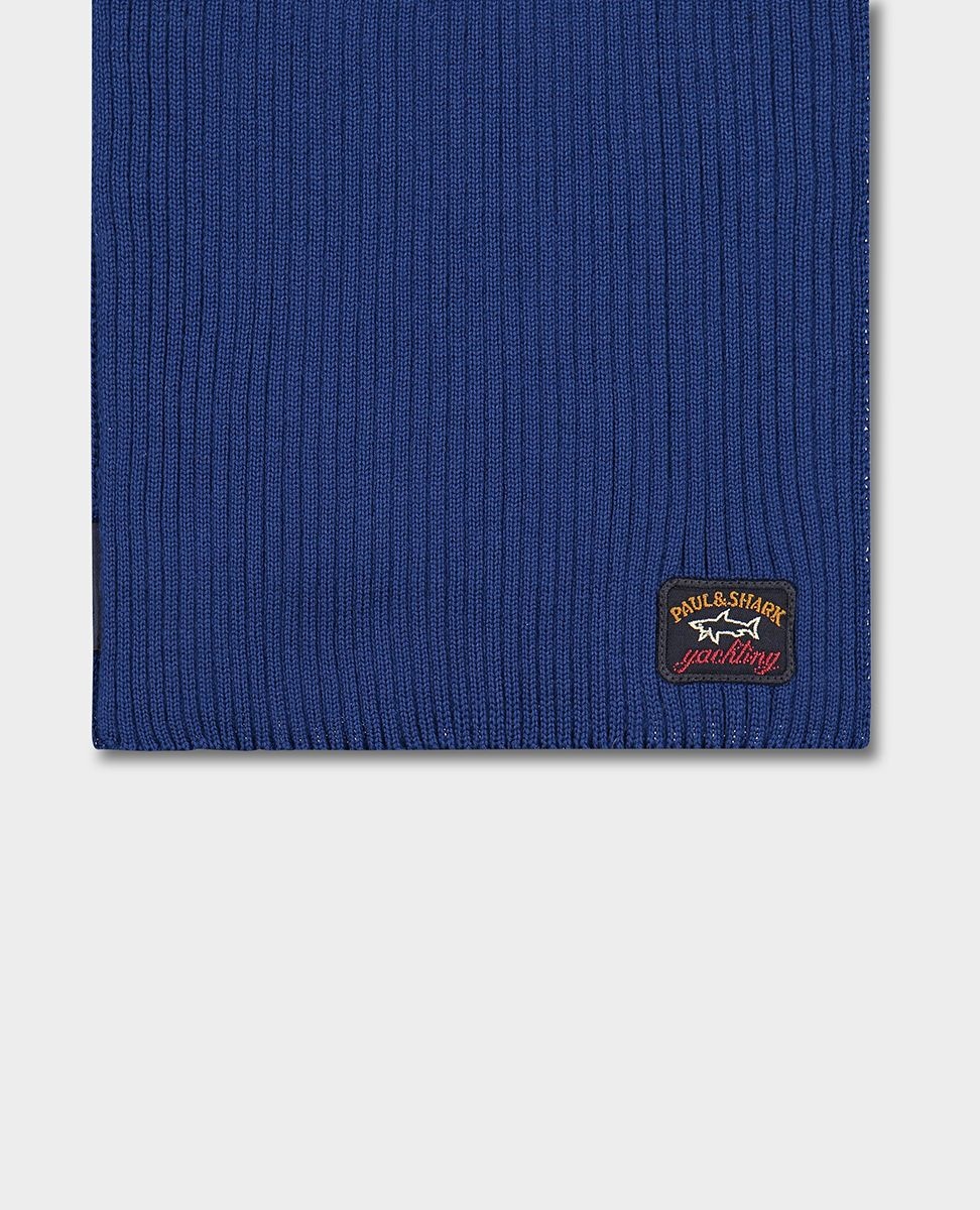Wool scarf with iconic badge - 3