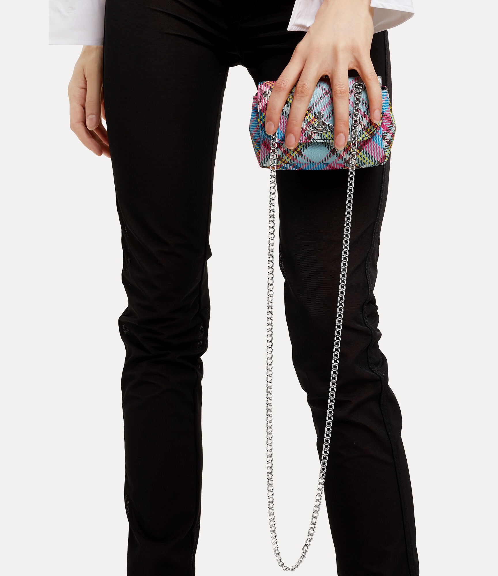 BIOGREEN SAFFIANO PRINTED SMALL PURSE WITH CHAIN - 3