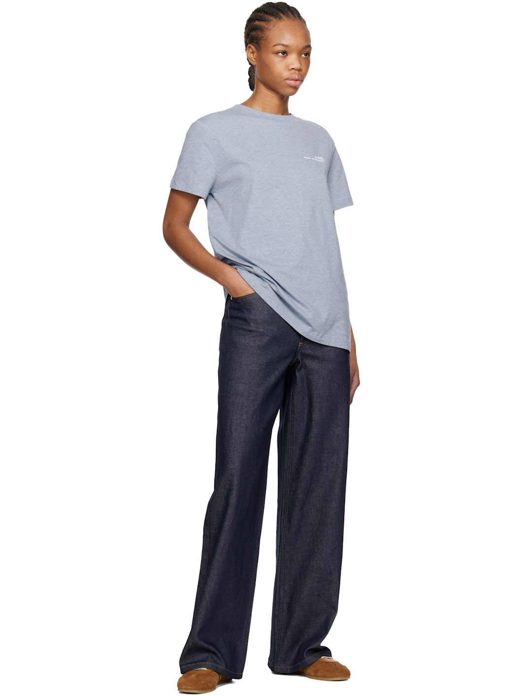 Blue Standard Item Overdye T-shirt - 4