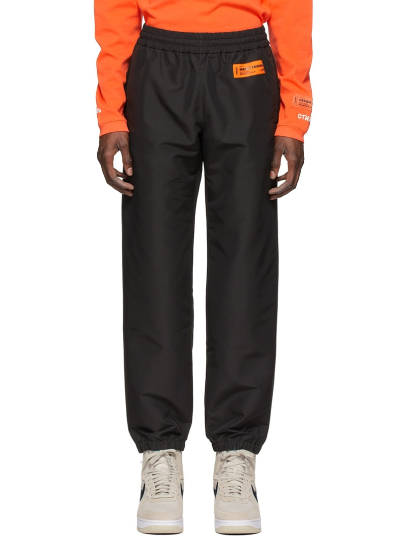 Black Polyester Lounge Pants - 1
