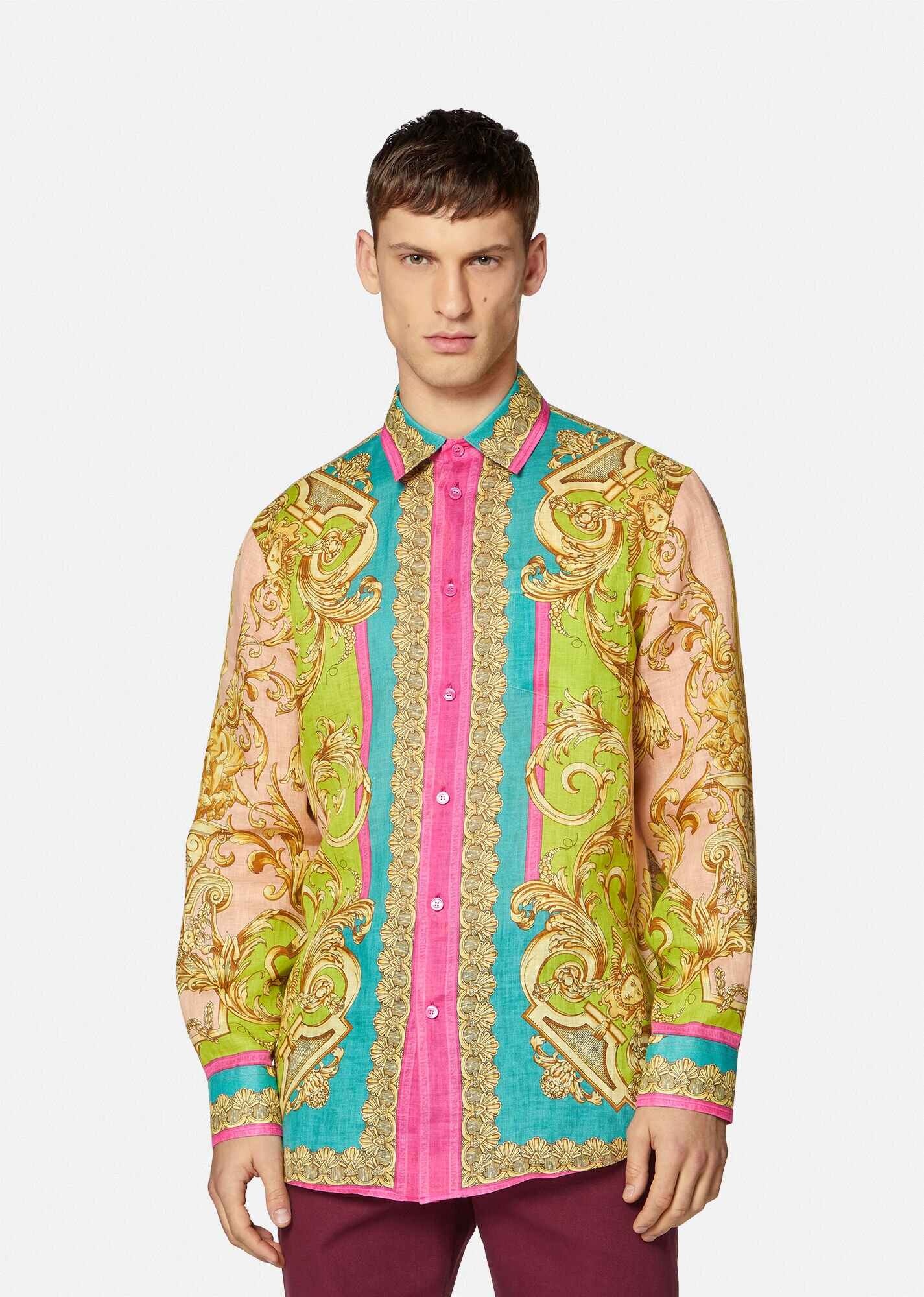 Barocco Goddess Linen Shirt - 3