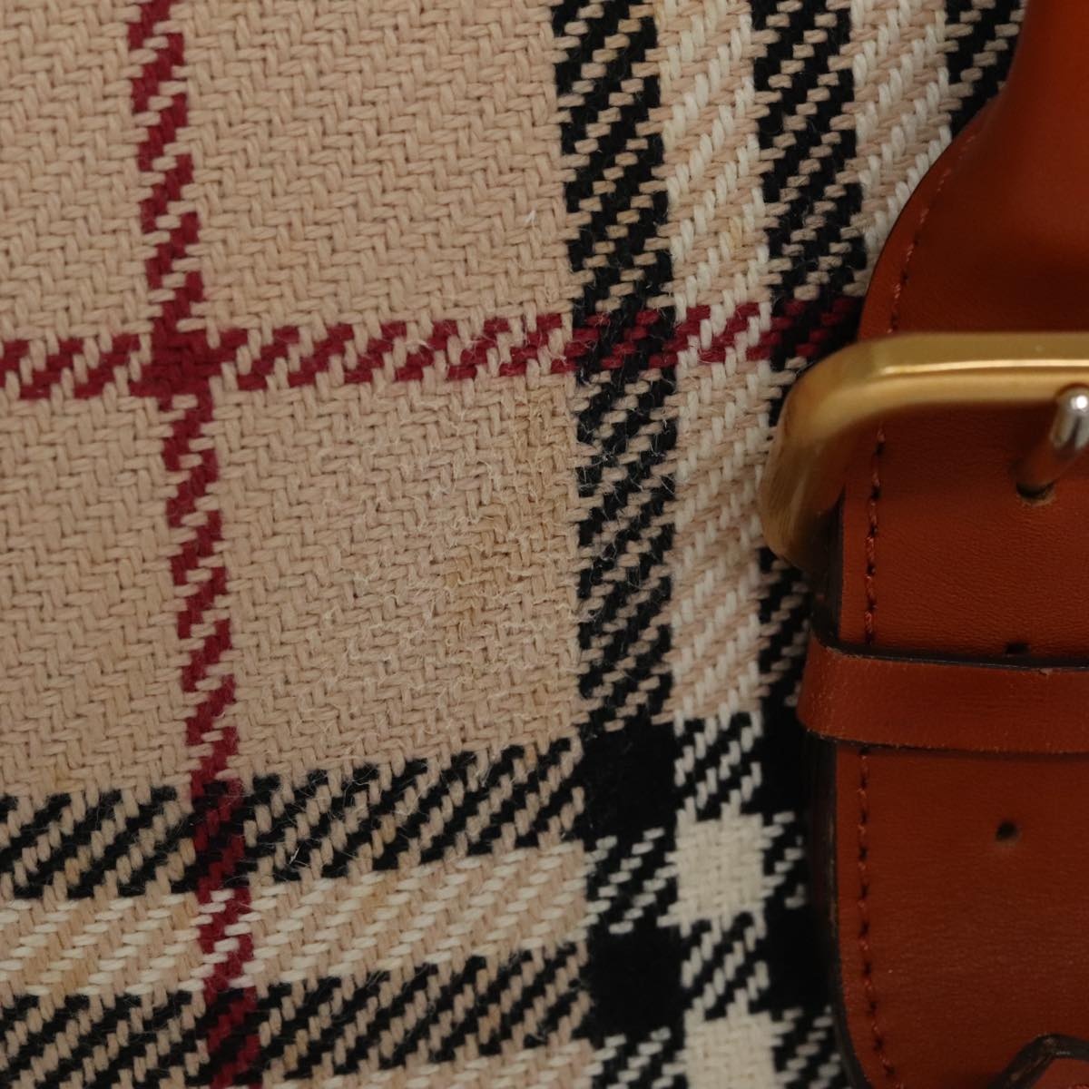 Burberry Nova Check Hand Bag Canvas Beige - 3