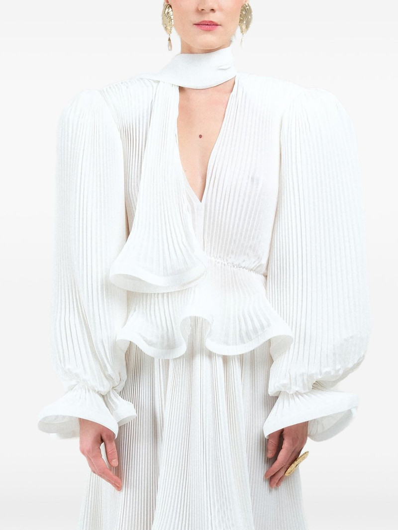 pleated puffy blouse 1