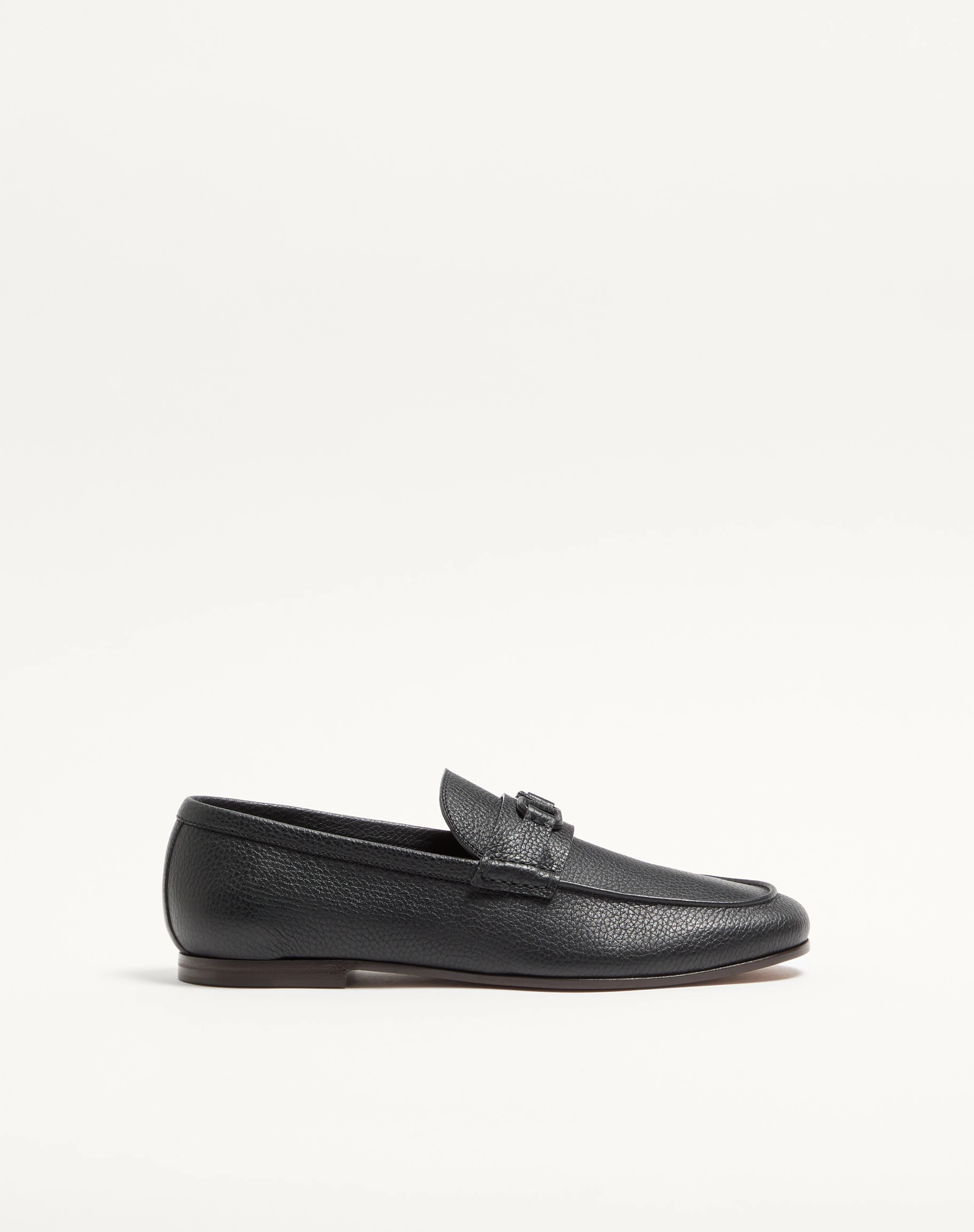 VLOGO SIGNATURE DEER LEATHER LOAFER - 1