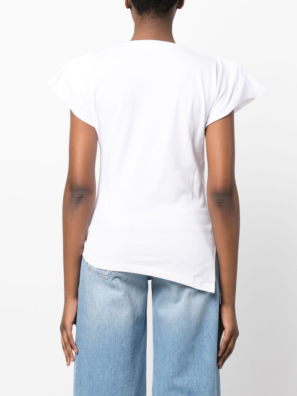 Sebani padded asymmetric T-shirt - 4