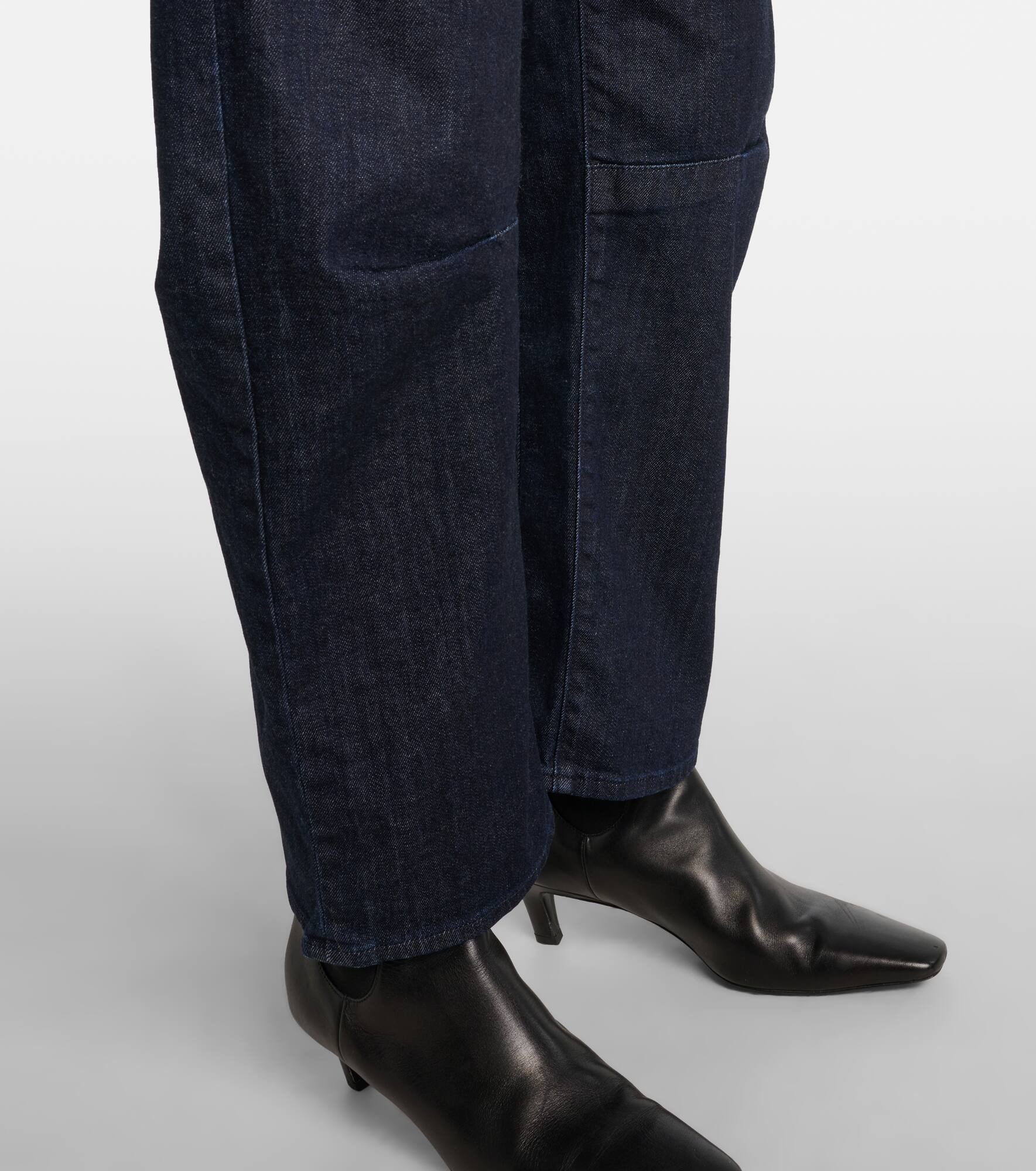 Shon high-rise barrel-leg jeans - 5