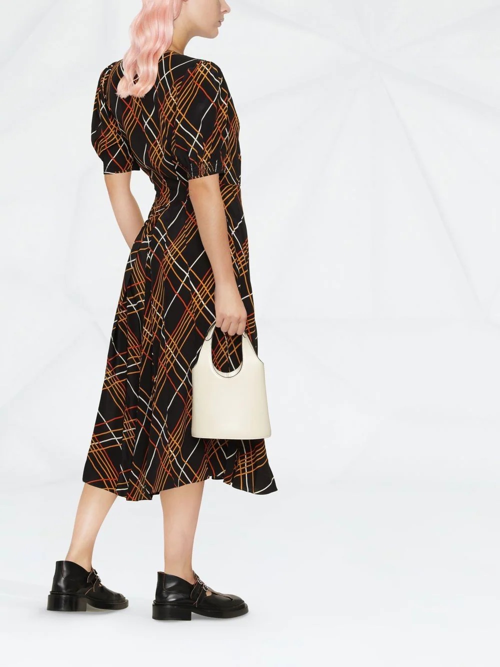 multi-way stripe midi dress - 3