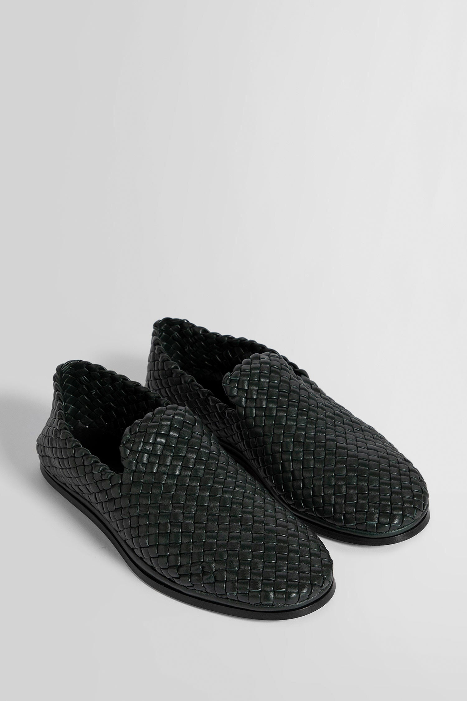 BOTTEGA VENETA MAN GREEN LOAFERS - 7