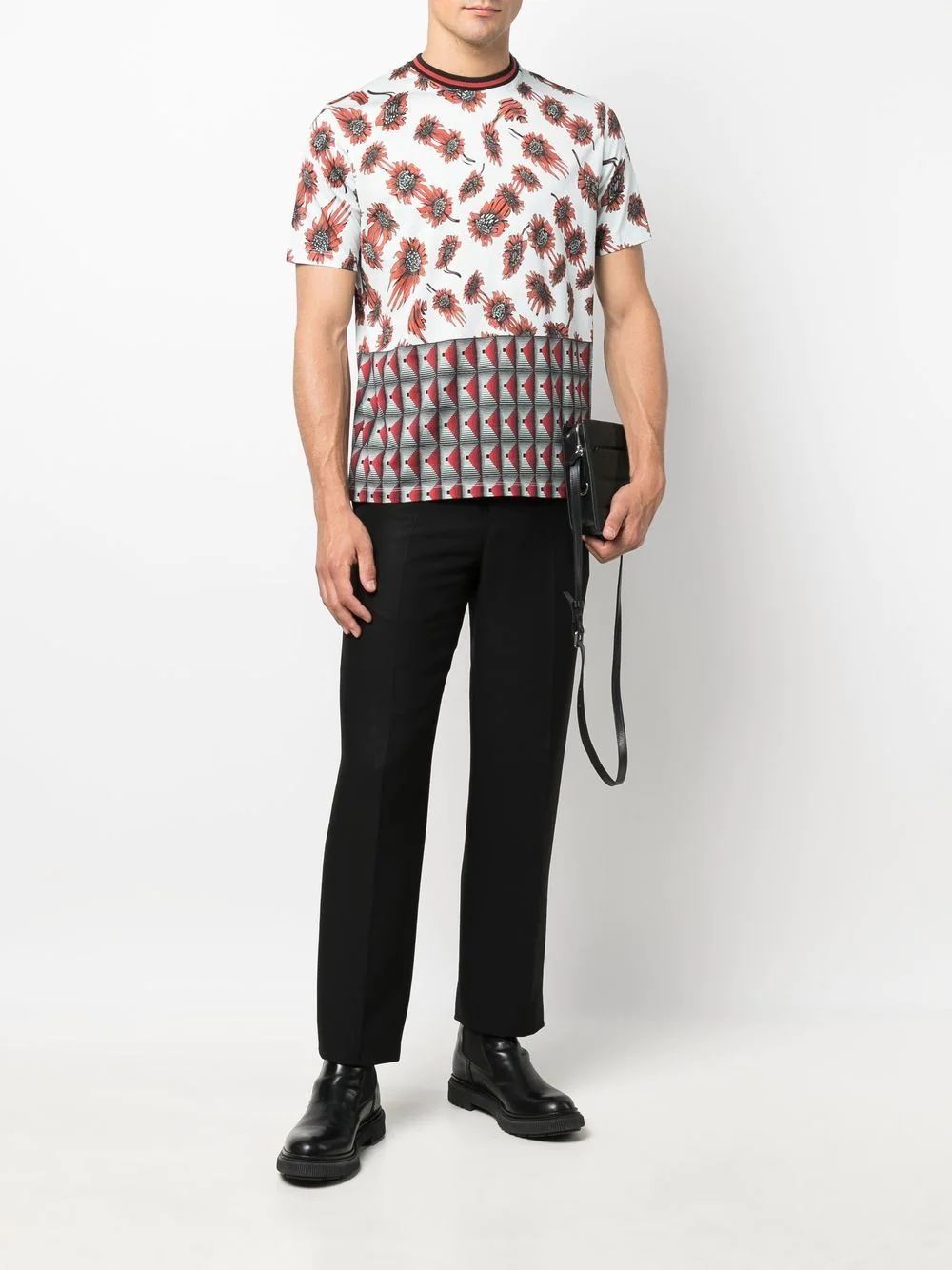 patterned short-sleeved T-shirt - 2