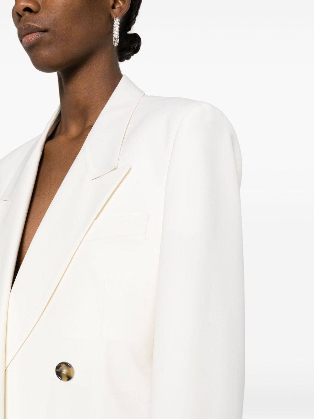 double-breasted peak-lapels blazer - 5