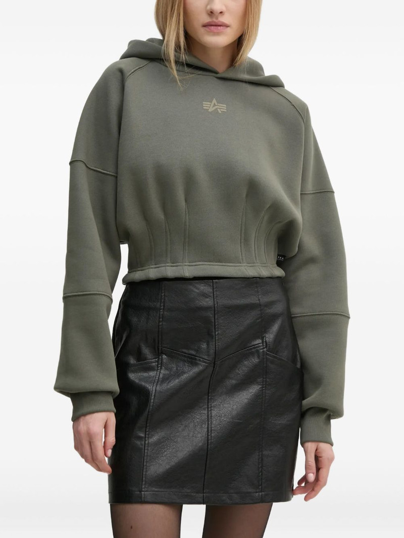 cinched-waist hoodie 1
