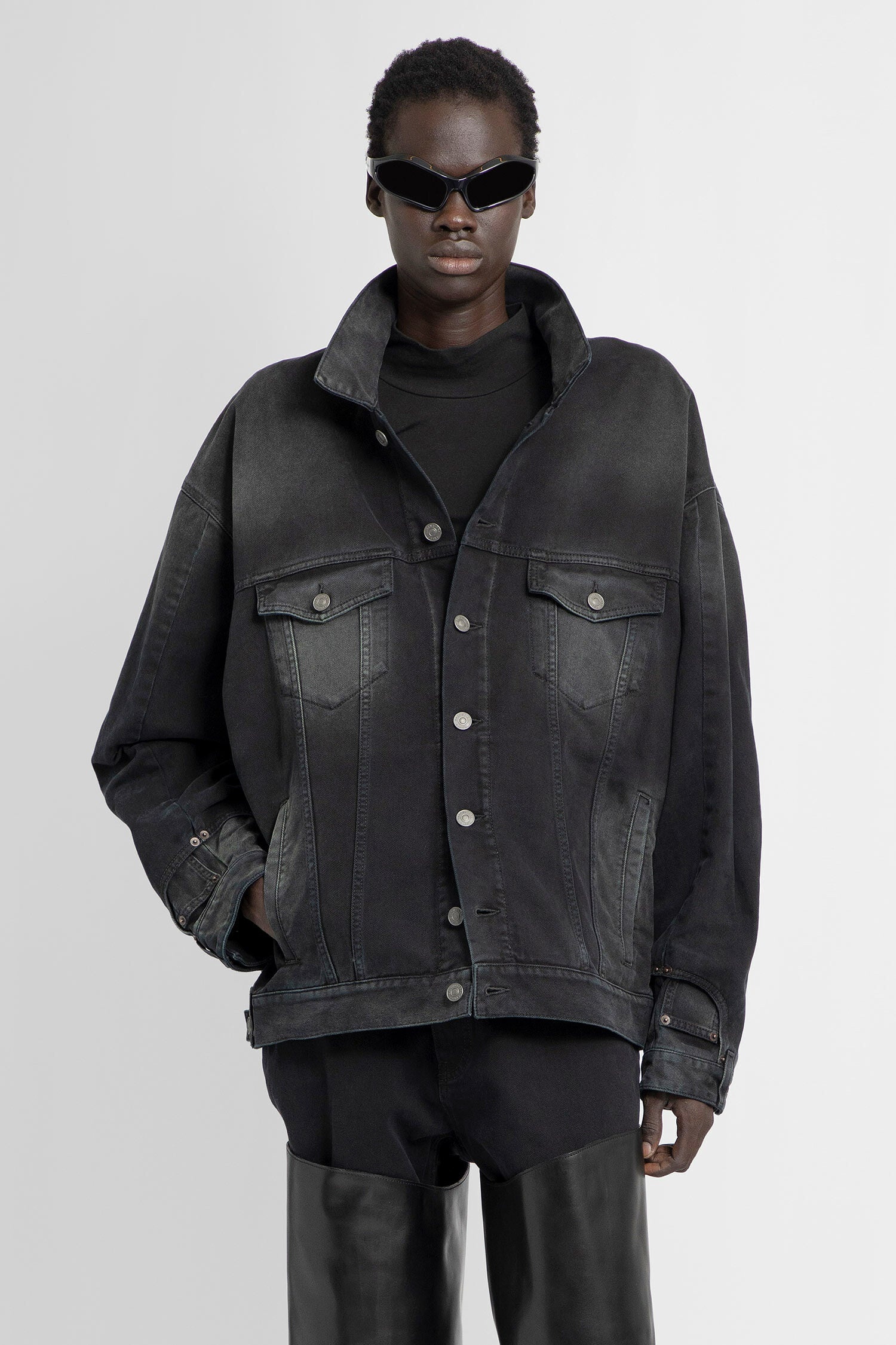 BALENCIAGA MAN BLACK JACKETS - 1