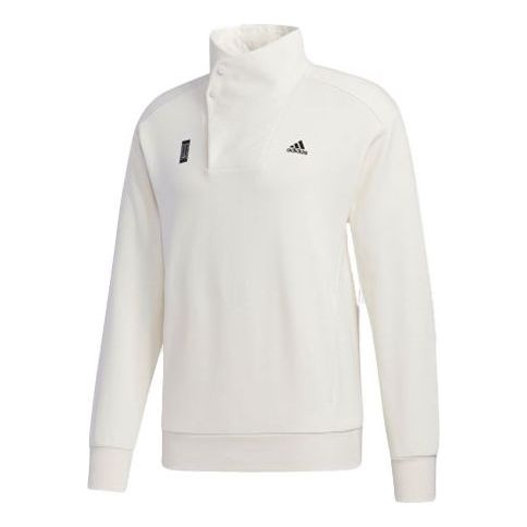 [Same To The Left] adidas Wuji High Collar Side Button Sports Men's White GM4470 - 1