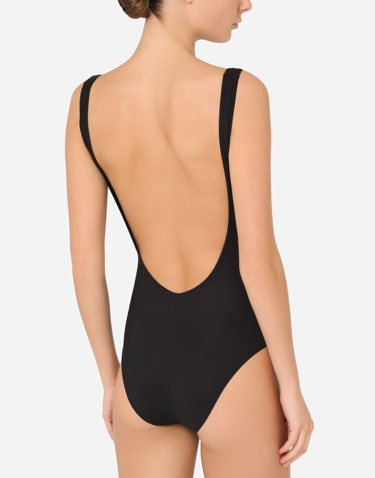 Racer-style one-piece swimsuit - 5