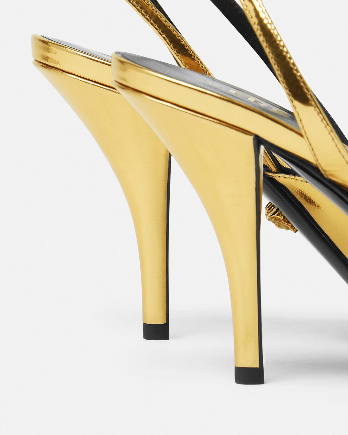 La Medusa Metallic Slingback Pumps 85 mm - 6