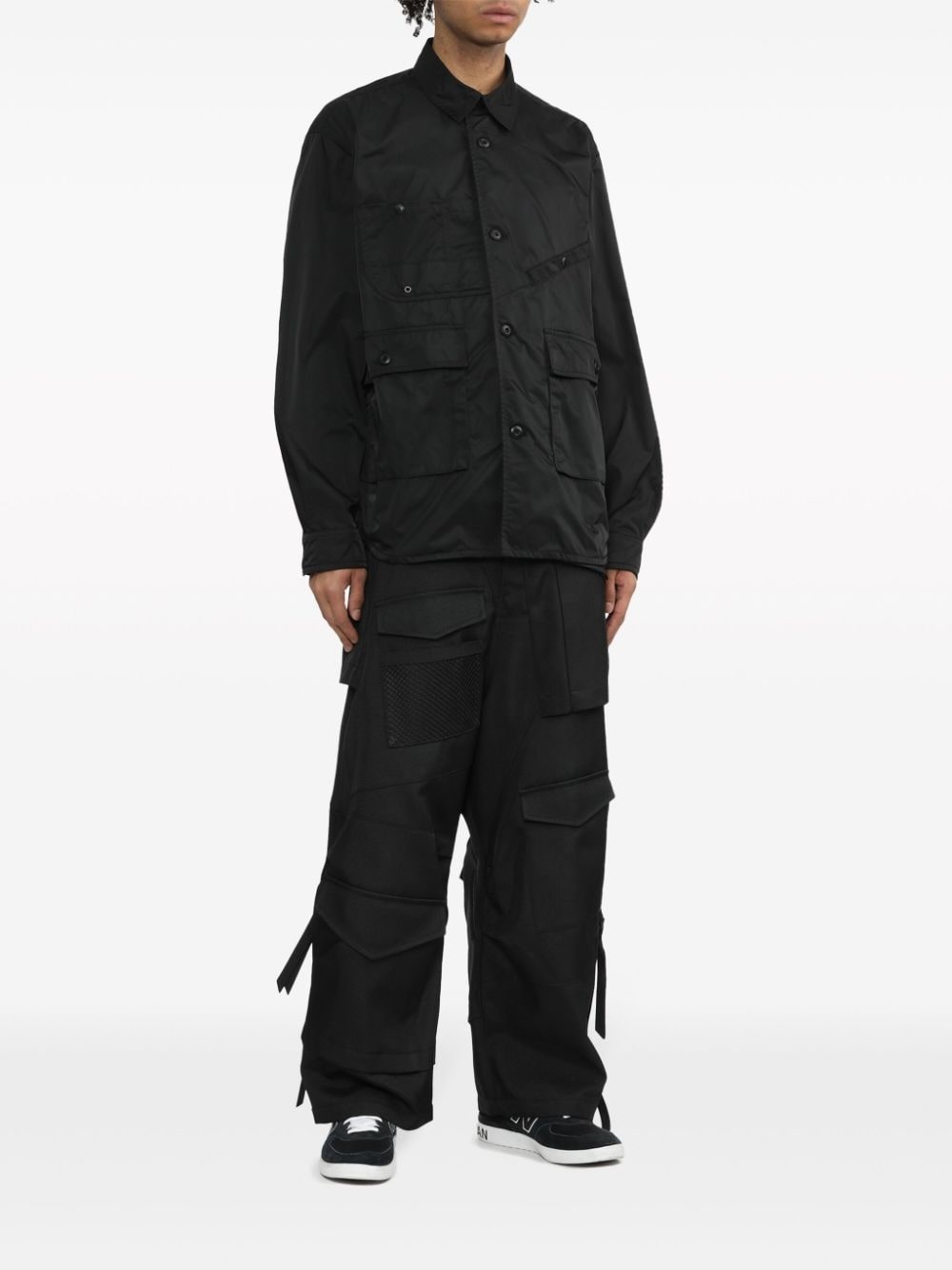 asymmetric pocket-detail shirt - 2