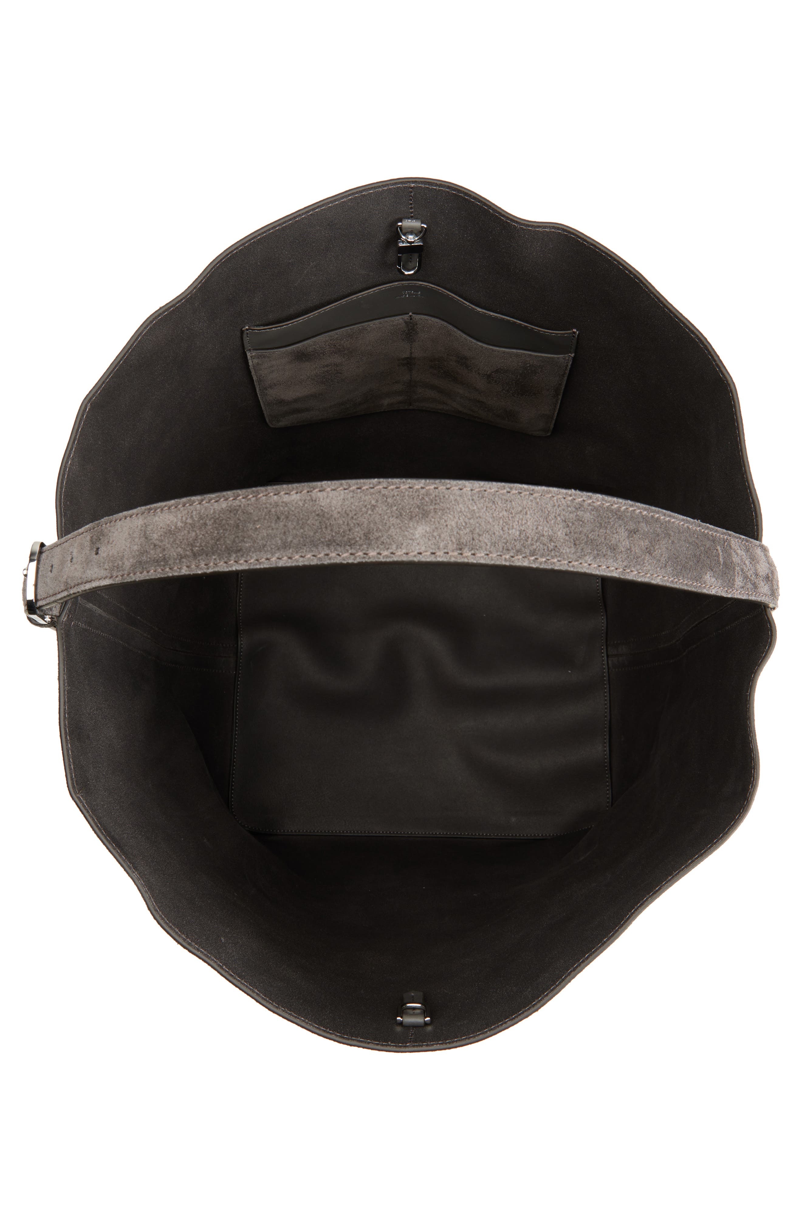 TOTEME Belt Strap Suede Hobo Bag in Granite at Nordstrom - 5