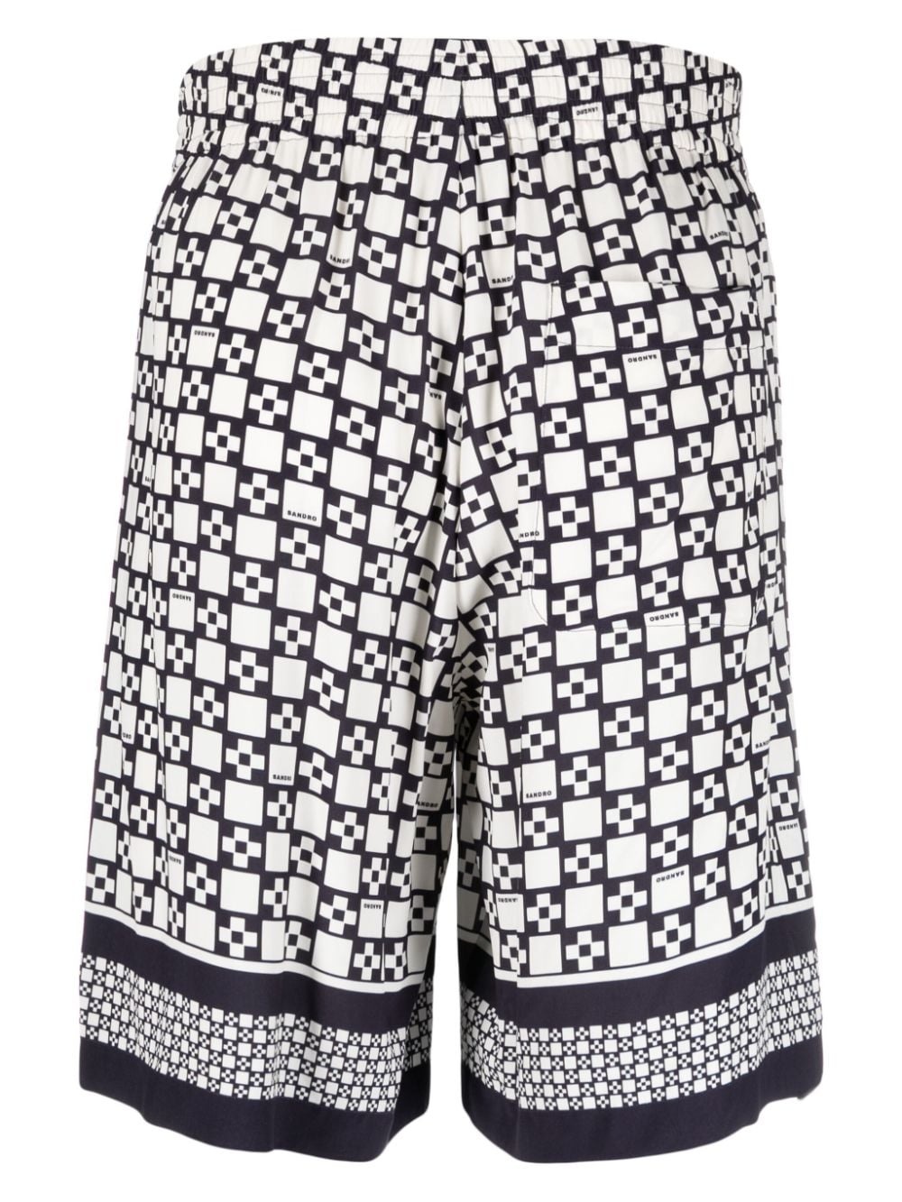 Square Cross logo-print bermuda shorts - 2