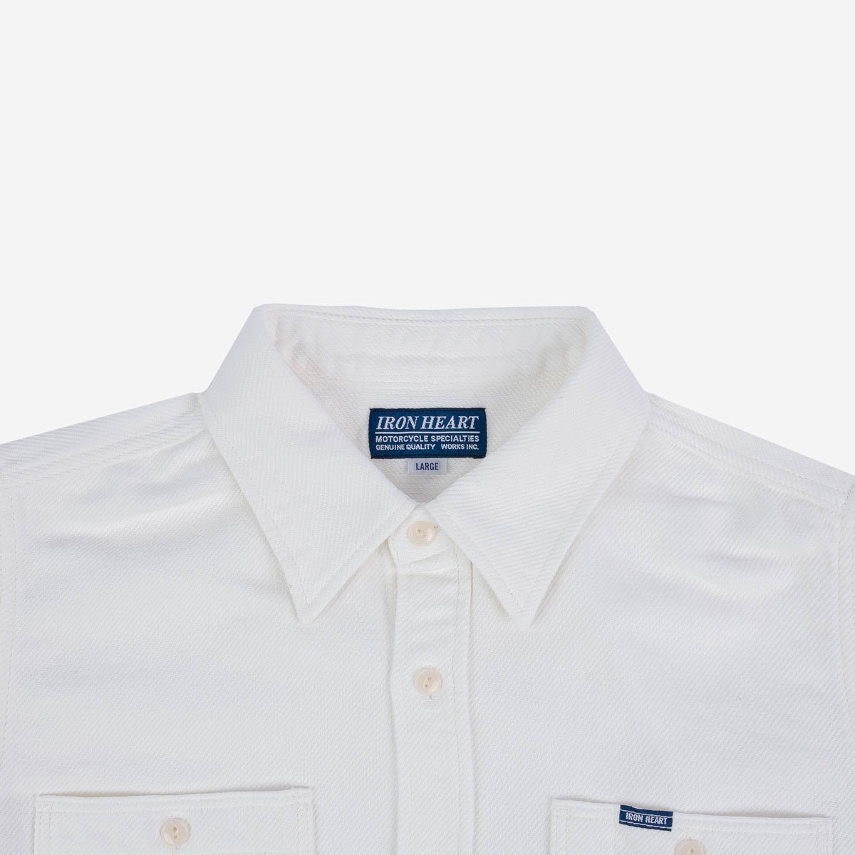 IHSH-279-WHT 7oz Soft Flannel Work Shirt - White - 7