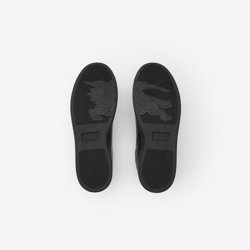 Embossed Check Leather Set Sneakers​ 5