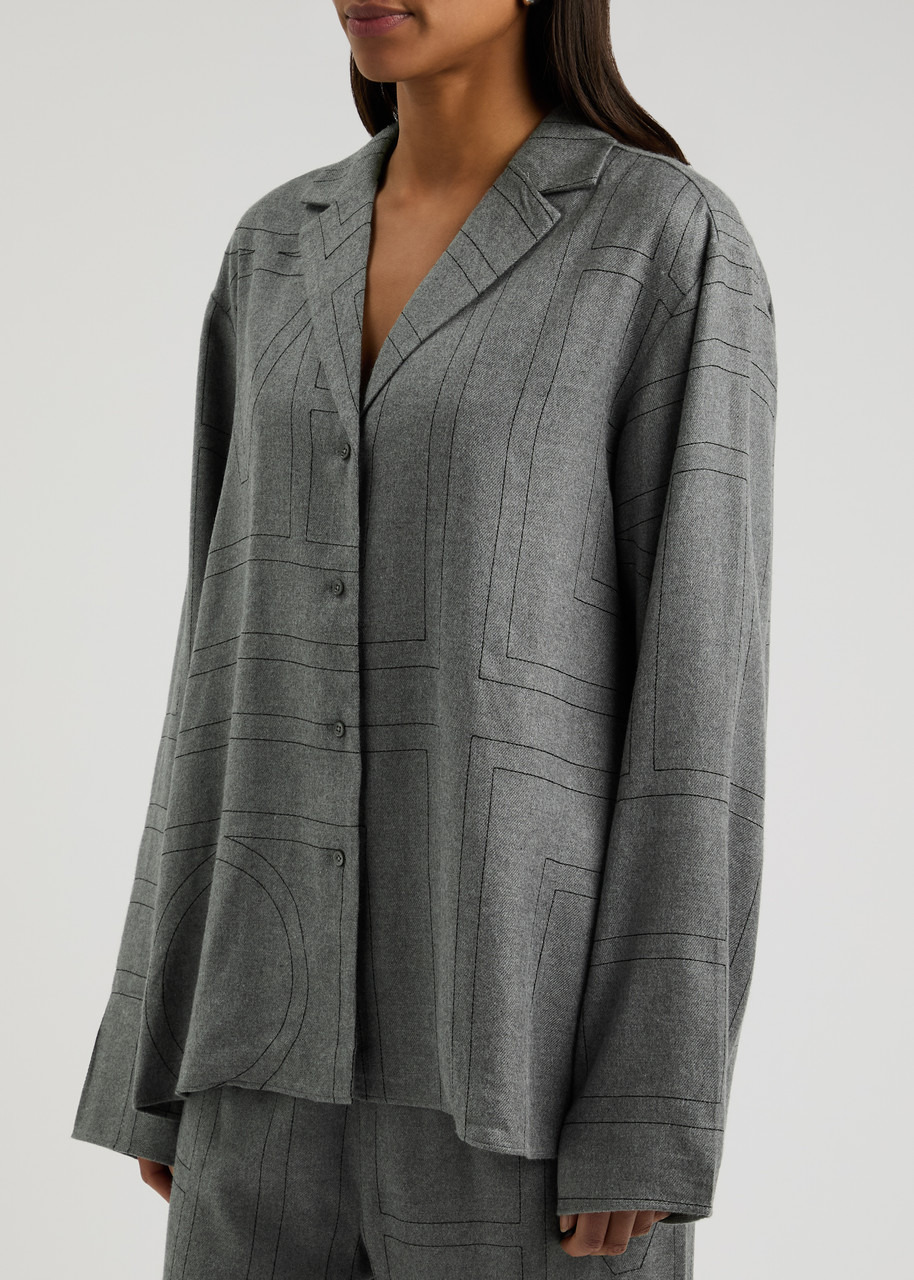 Toteme Logo-monogrammed Flannel Shirt - 2