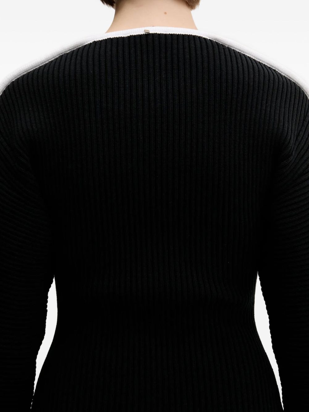 ribbed panelled dress - 5