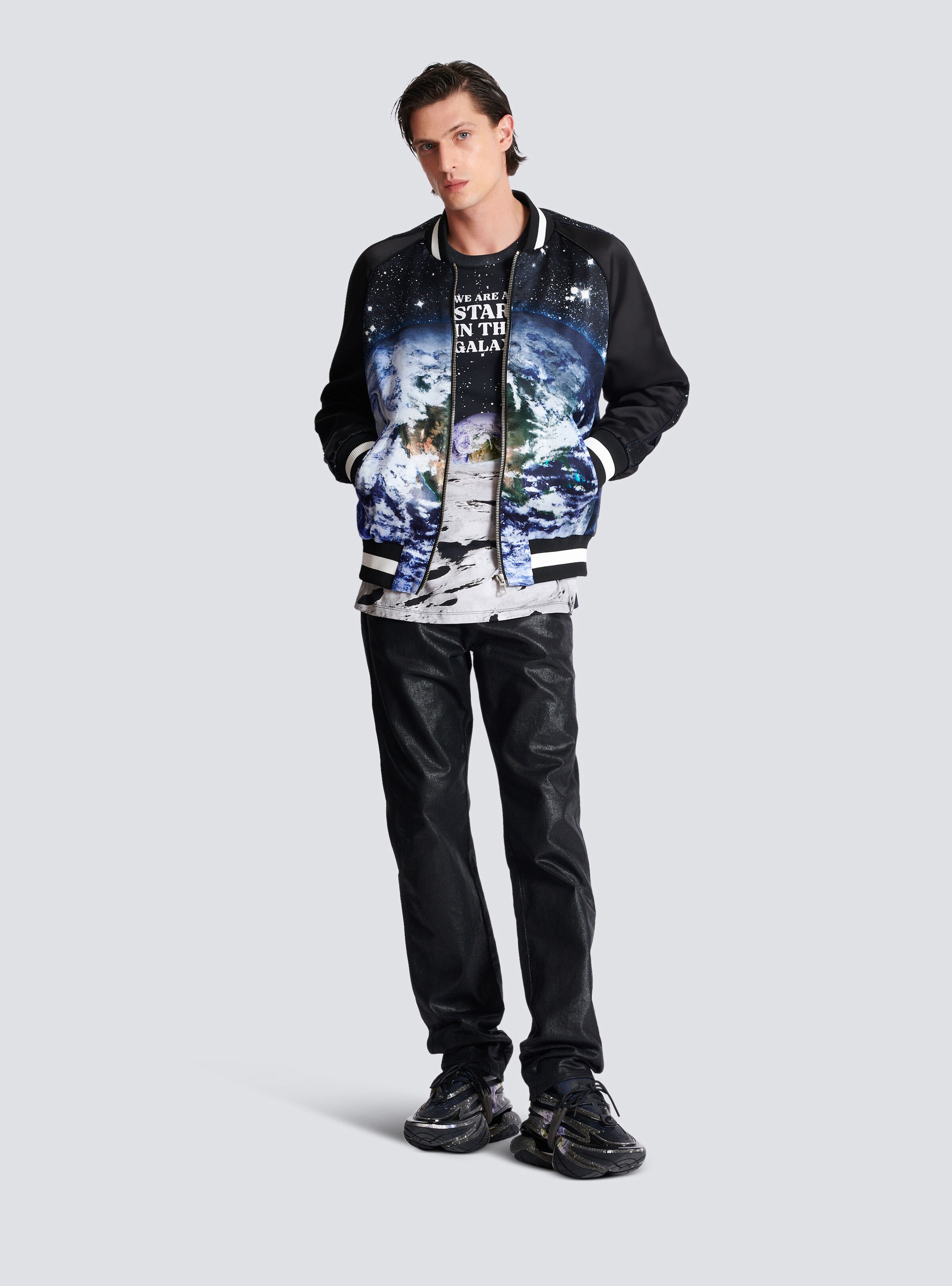 Earth & Stars print T-shirt - 2