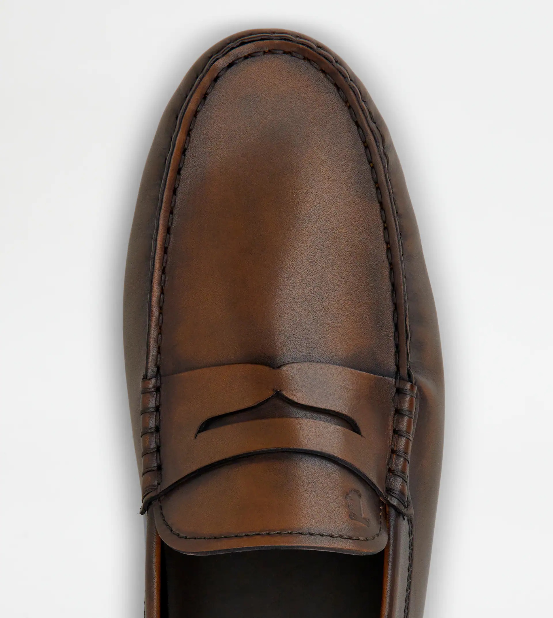 GOMMINO DRIVING SHOES IN LEATHER - BROWN - 2