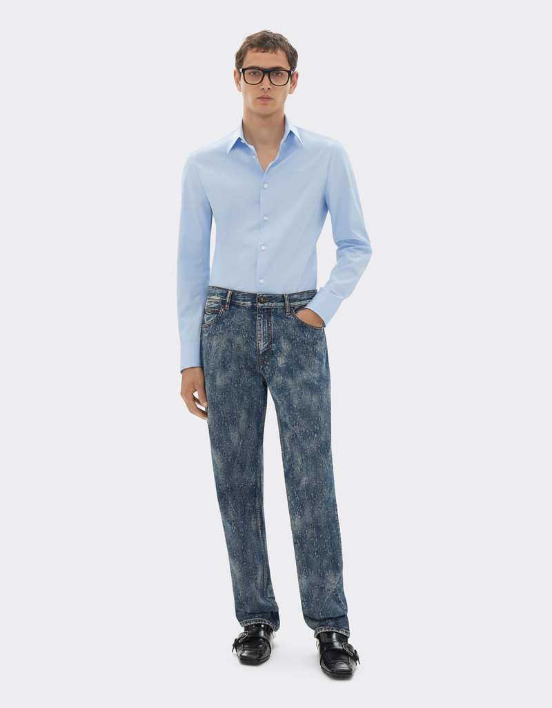 Ferrari Poplin shirt with embroidered Ferrari logo outlook