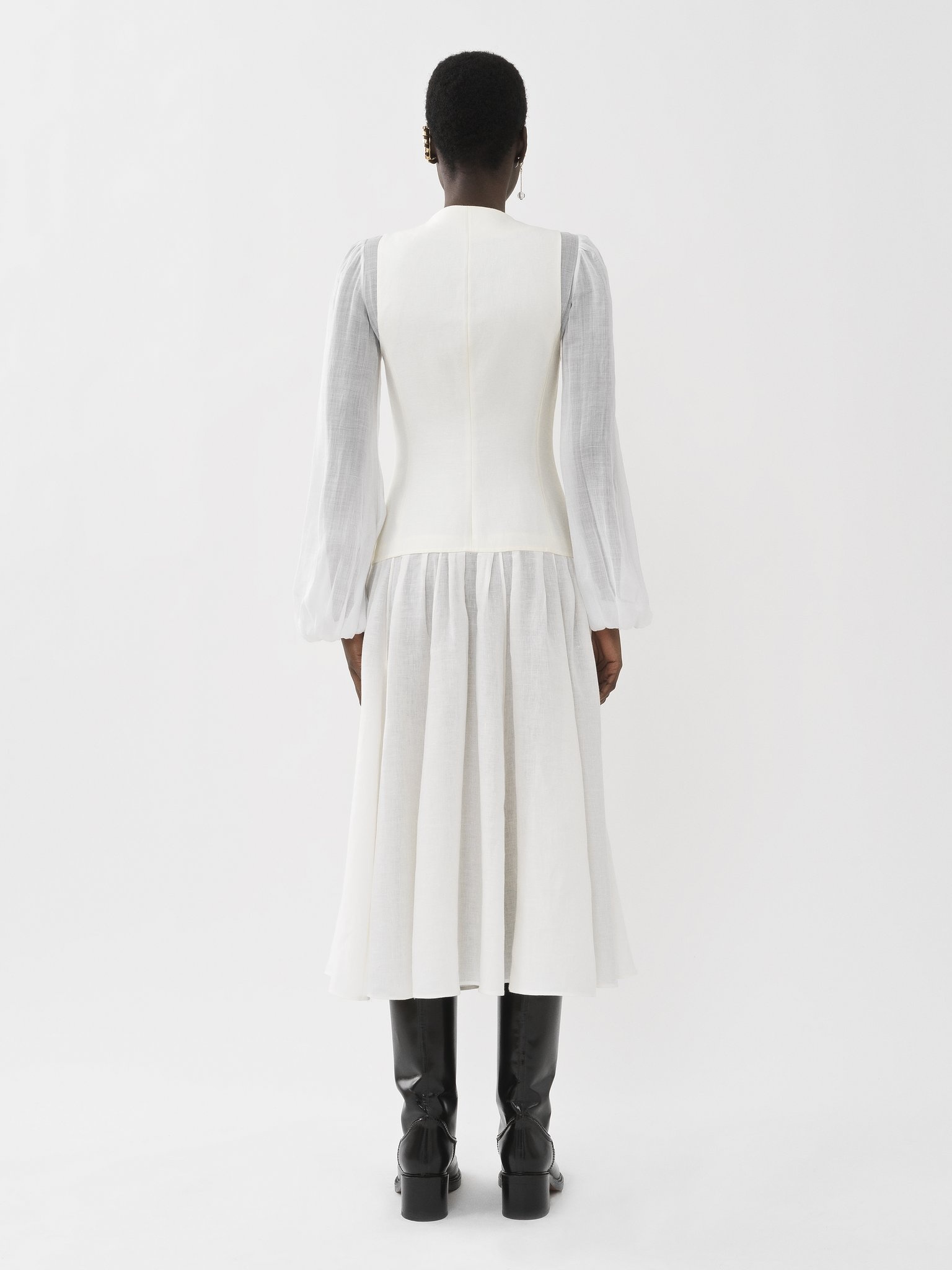 WAISTCOAT MIDI DRESS - 4