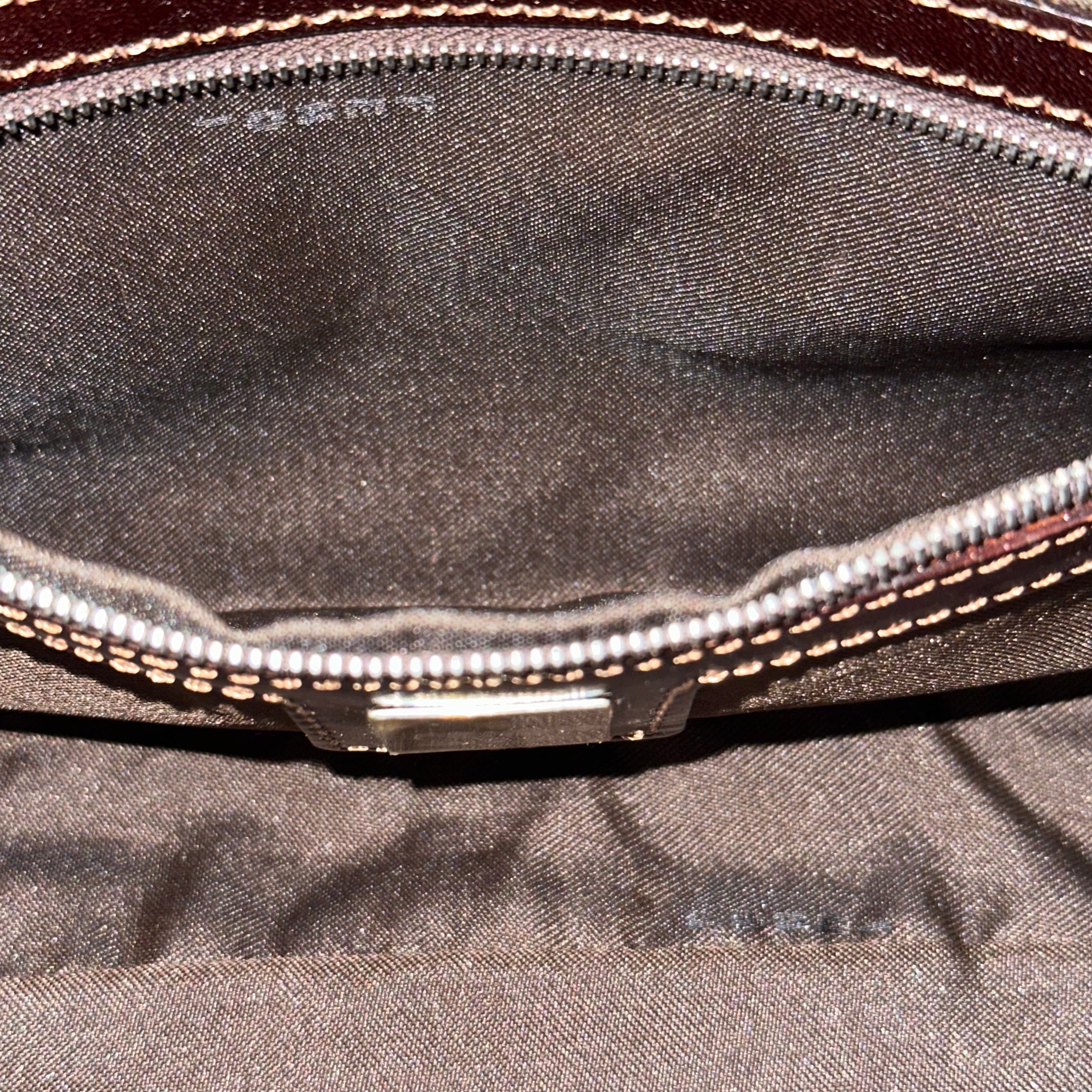 FENDI Fall Winter 1999 Silk Beaded Python Leather Baguette Bag - 9