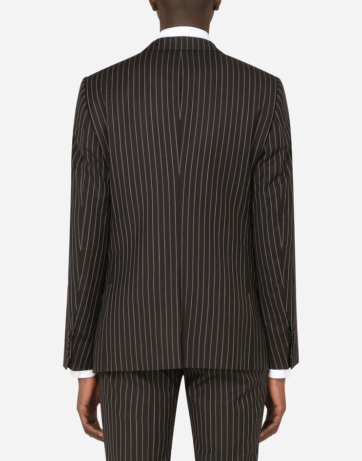 Pinstripe wool Martini-fit suit - 5