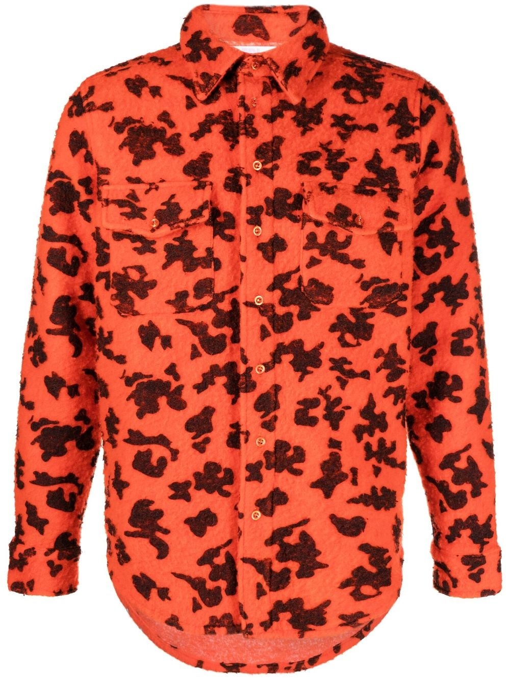 Pilled Work camouflage-print shirt - 1