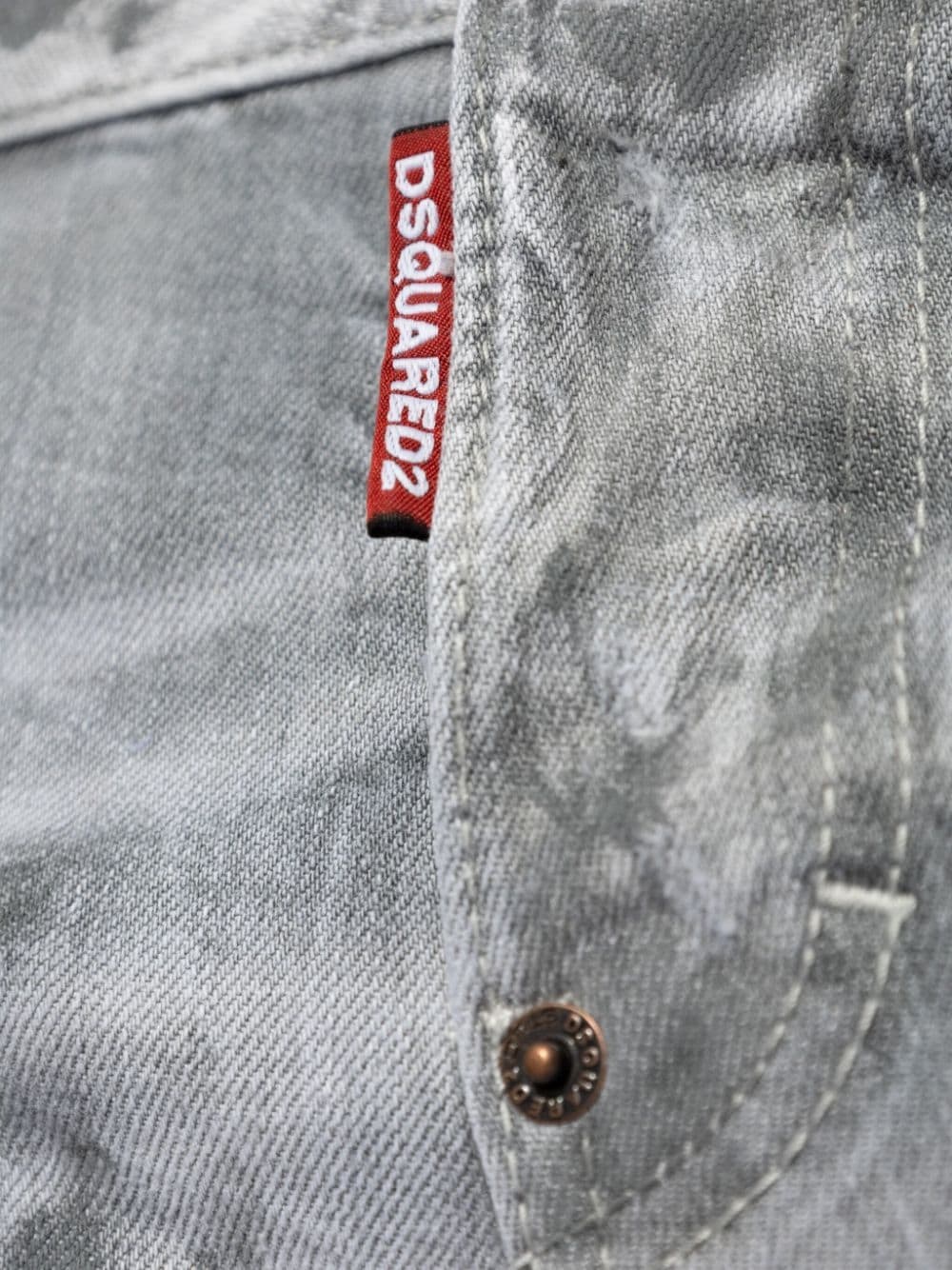 logo-patch cotton-blend jeans - 5