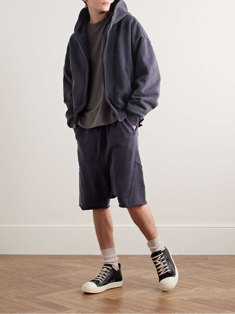 entire studios Straight-Leg Organic Cotton-Jersey Drawstring Shorts outlook