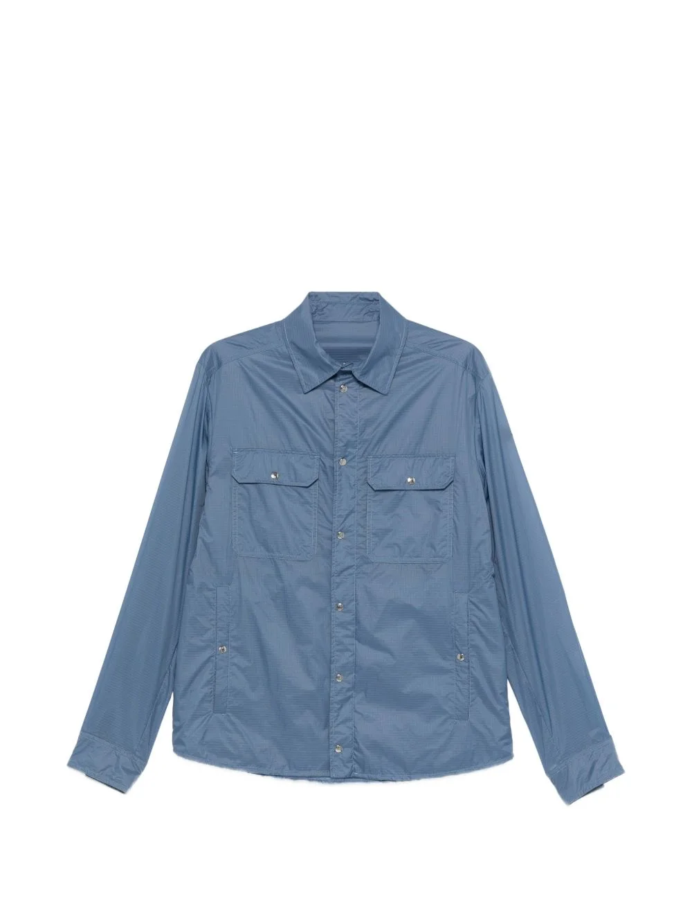 logo-patch shirt jacket - 1