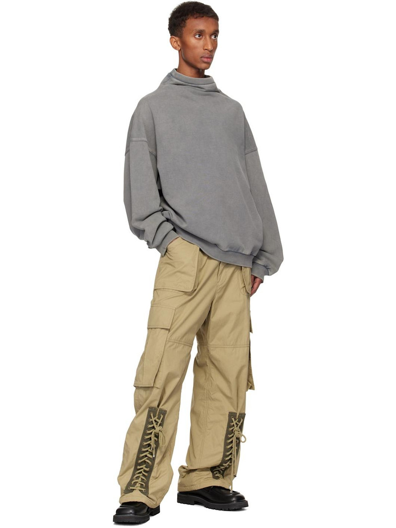We11done Gray Standard Logo Turtleneck outlook