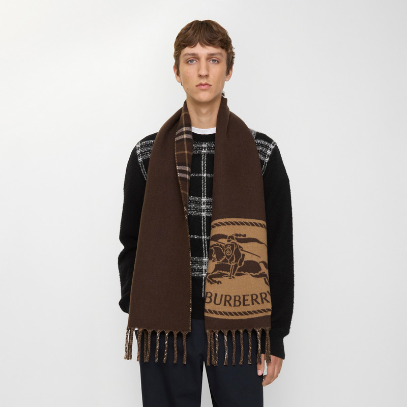 Reversible Knight Stamp Scarf 3