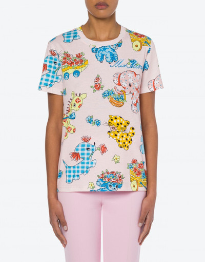 Moschino CALICO ANIMALS JERSEY T-SHIRT outlook